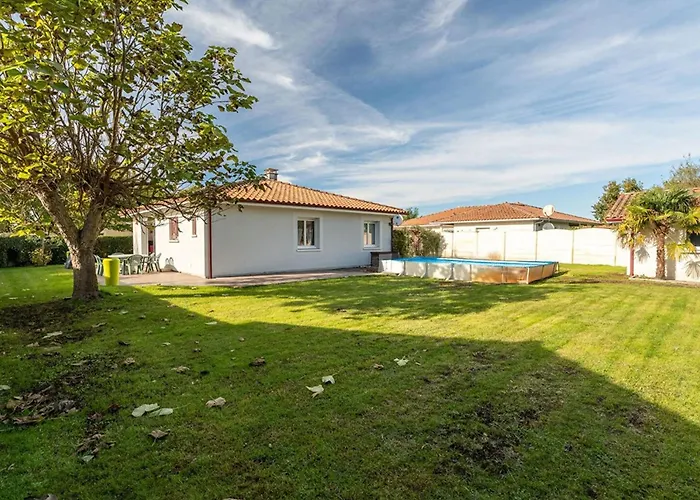 Maison Confortable A Avec Piscine Privee Et Animaux Acceptes - Fr-1-319-627 * Biscarrosse
